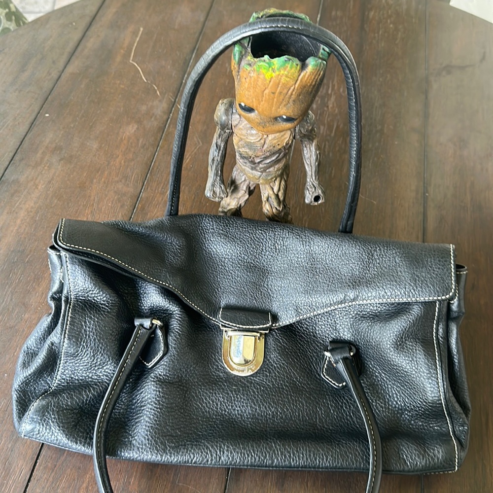 Prada black leather bag